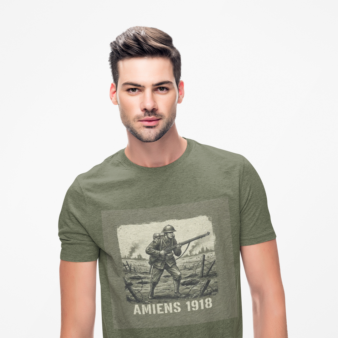 Amiens 1918 T-Shirt — World War I Vintage Soldier Graphic Tee