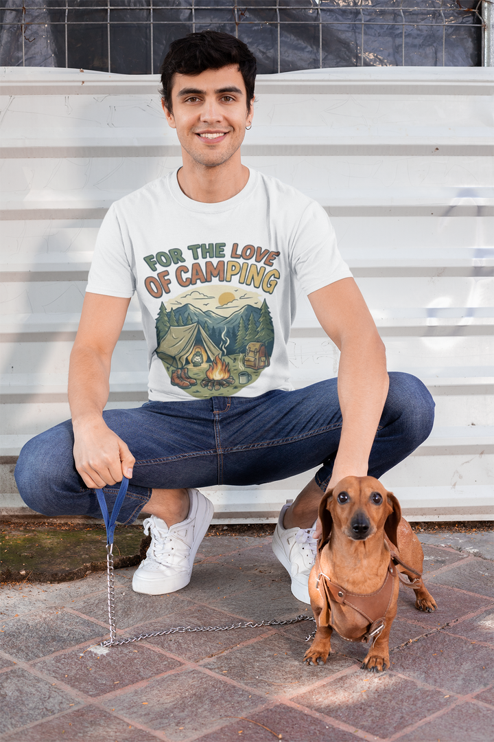 Retro Campfire Graphic T-Shirt - Vintage Style Camping Tee