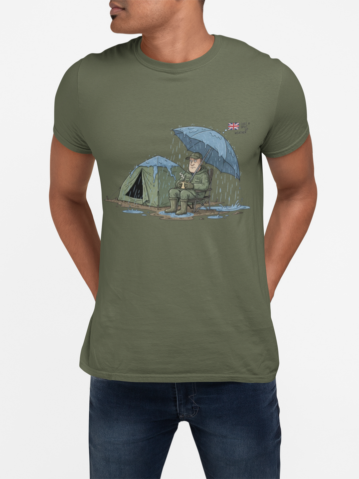 Retro Mountain Camper Graphic T-Shirt — Vintage Van Life Adventure Tee