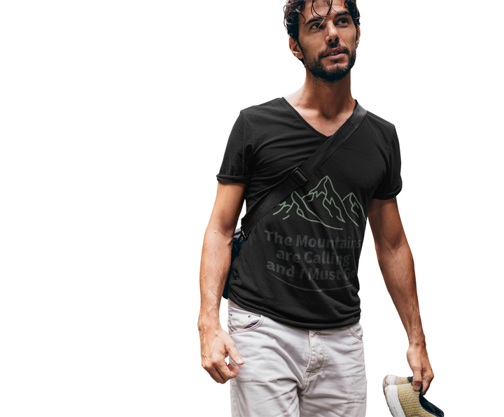 Retro Mountain Quote T-Shirt — Vintage Hiking &amp; Wild Camping Adventure Tee