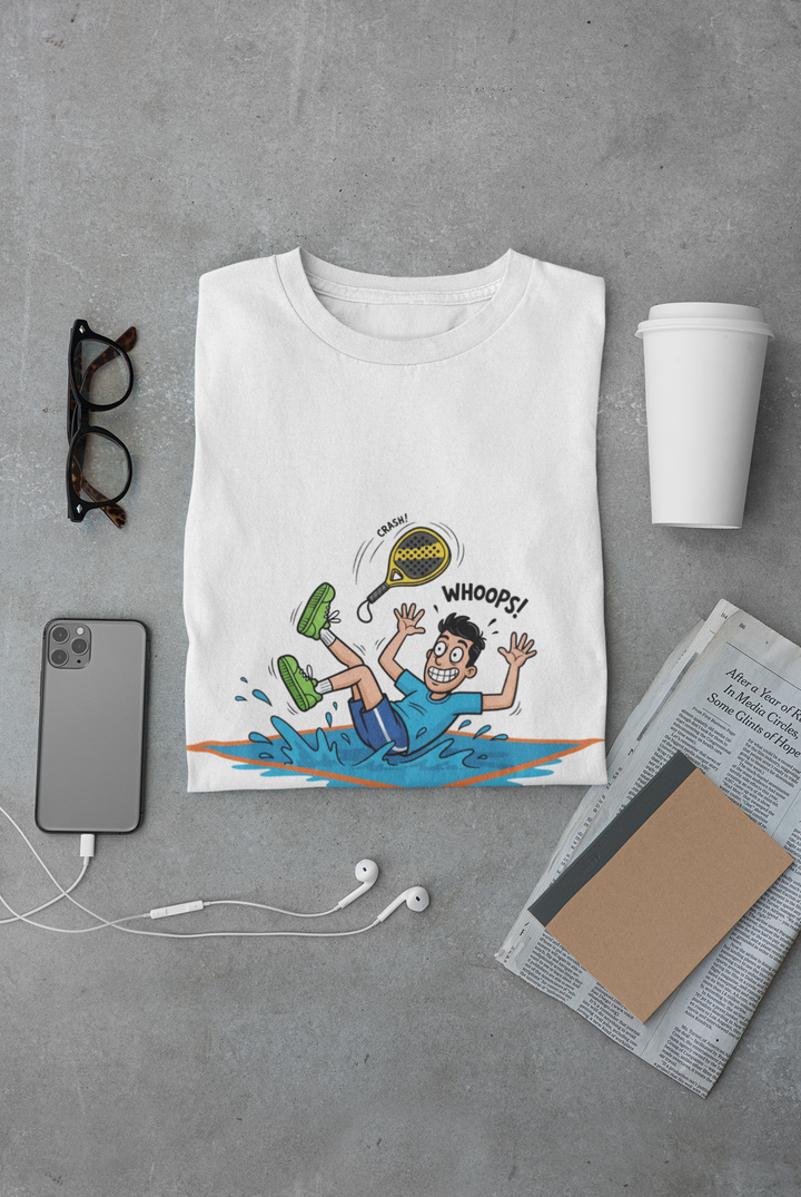Funny Padel Tennis Graphic T-Shirt — Retro Padel Player Adventure Tee