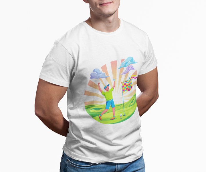 Golf Swing Silhouette Graphic Tee