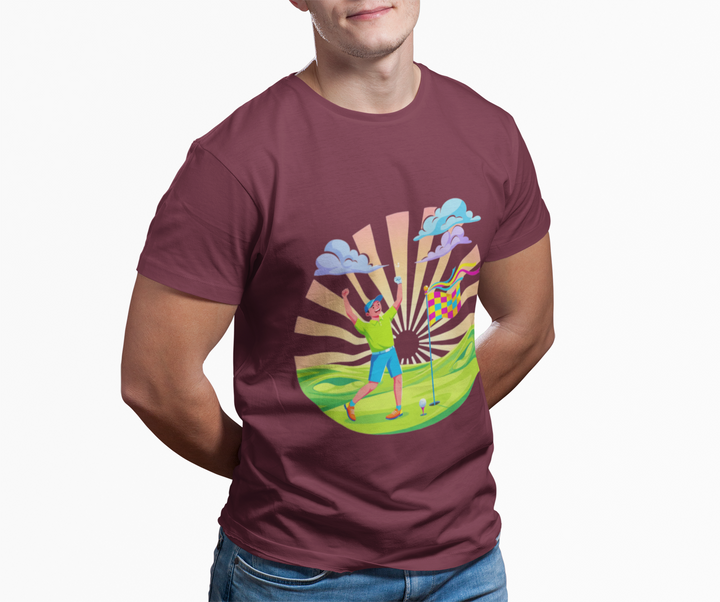 Golf Swing Silhouette Graphic Tee