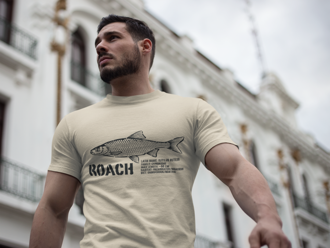 Koszulka z nadrukiem karalucha — koszulka z grafiką vintage Angler