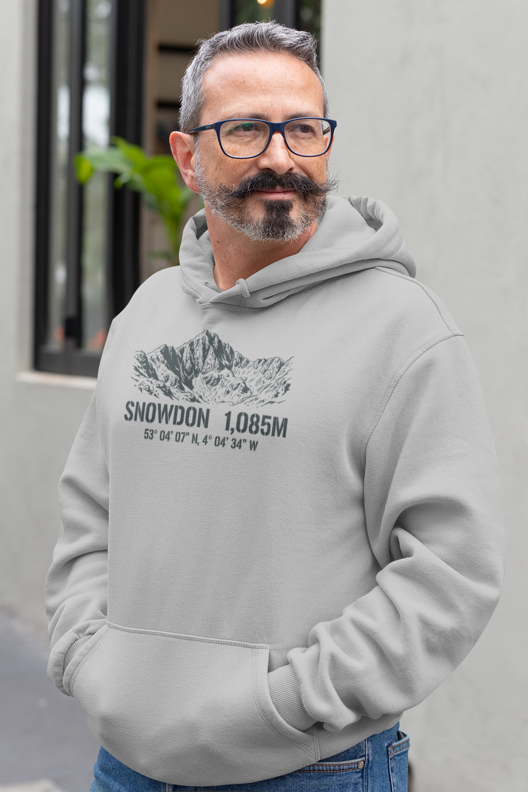 Snowdon 1085m Summit Coordinates Hoodie