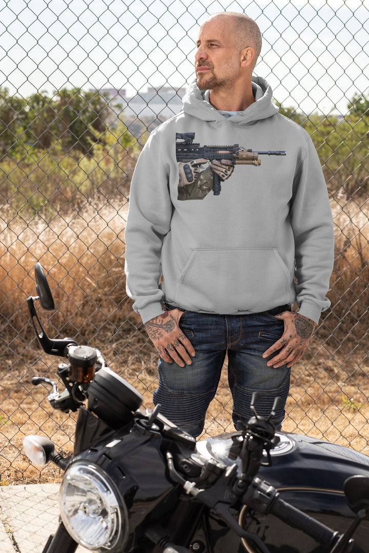 SA80 British Military Rifle Hoodie - Op Herrick Heritage Graphic