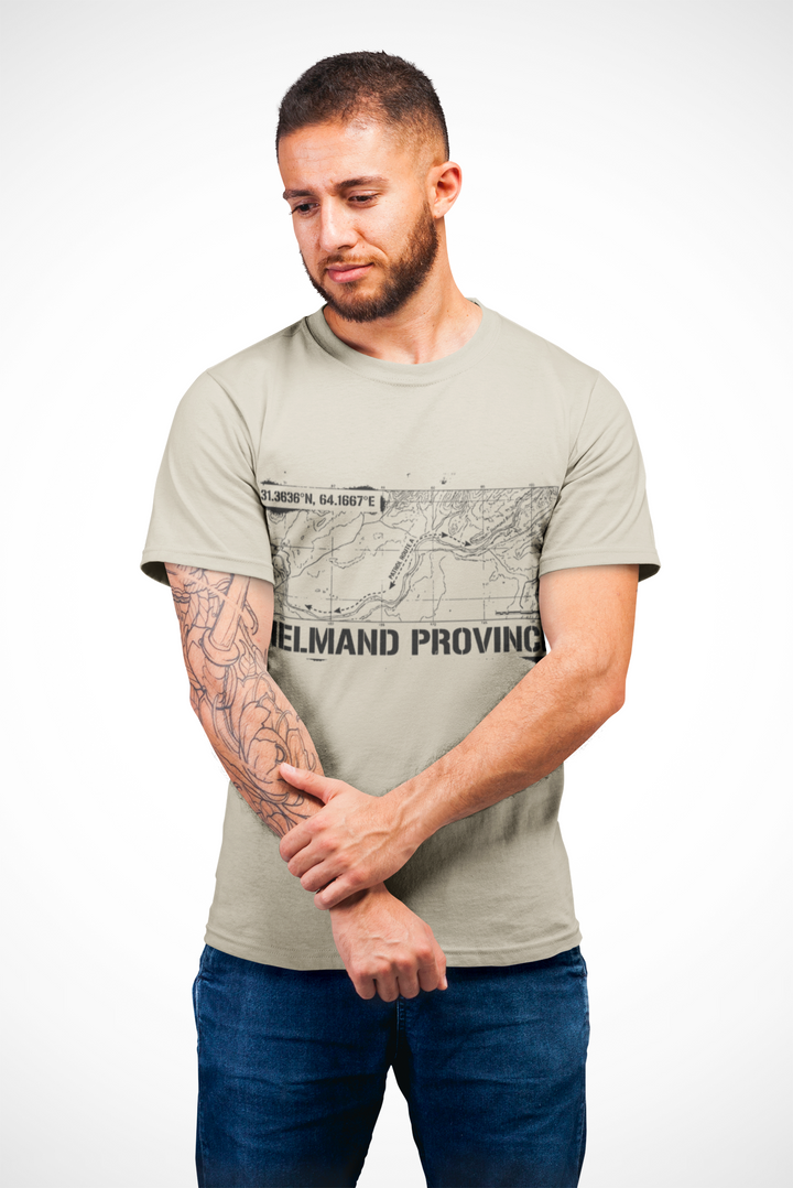 Op Herrick Helmand Province Map T-Shirt - Green Zone Military Graphic Tee