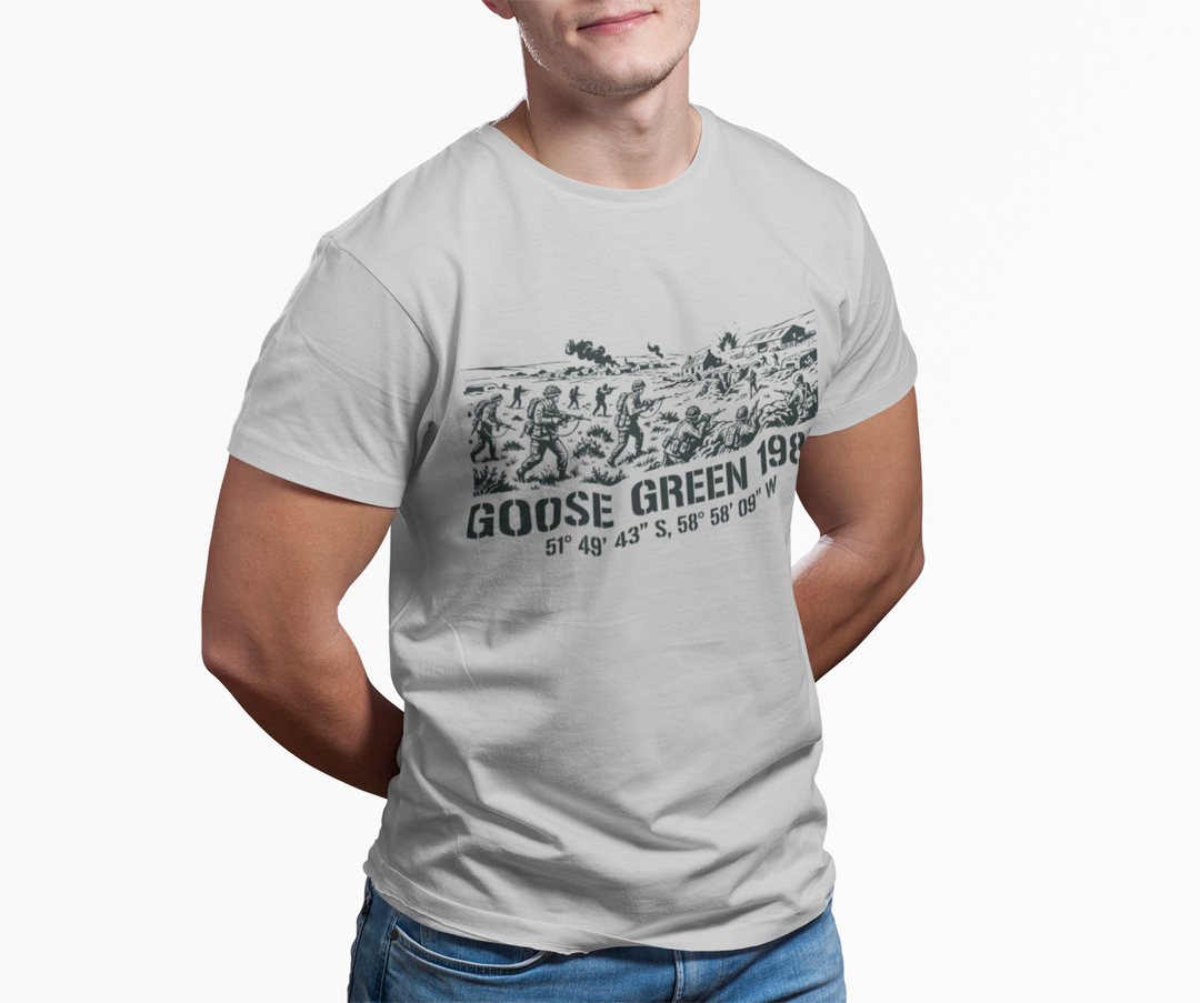 Goose Green 1982 T-Shirt - Falklands War Military Heritage Graphic