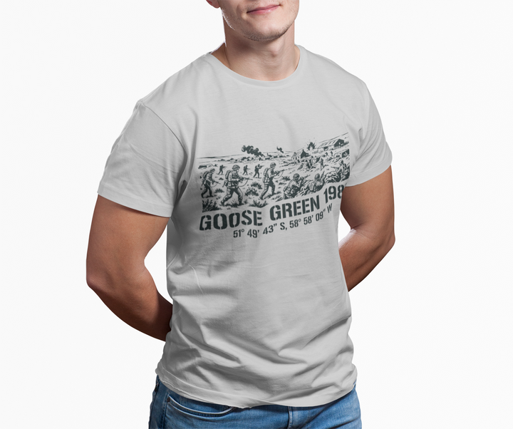 Goose Green 1982 T-Shirt - Falklands War Military Heritage Graphic