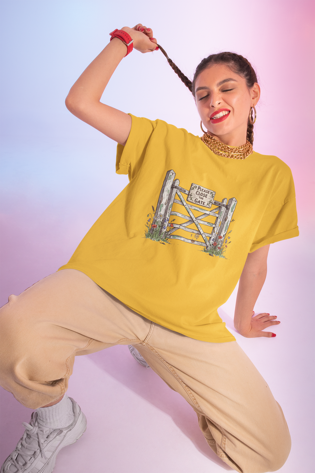 Close the Gate T-Shirt — Rural Discipline Heritage Graphic