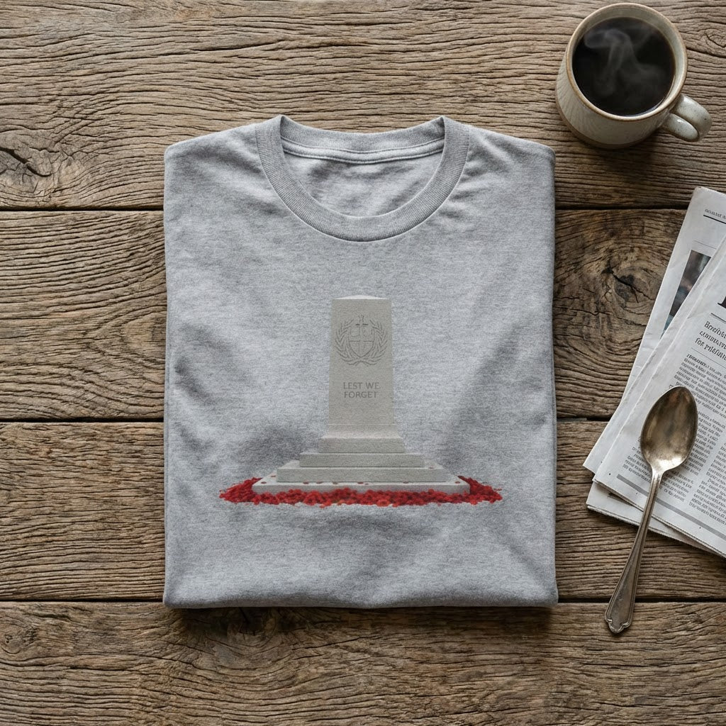 Cenotaph Memorial Tee — Tribute &amp; Remembrance Shirt