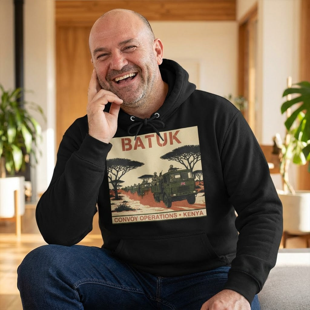 Hoodie - BATUK Kenya Convoy Vintage Safari Graphic