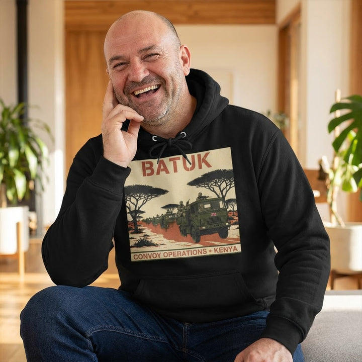 Hoodie - BATUK Kenya Convoy Vintage Safari Graphic