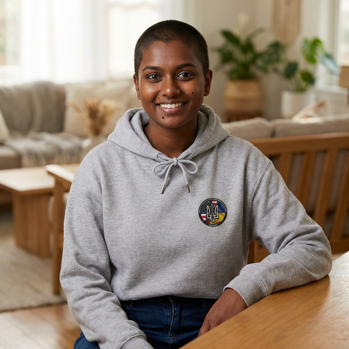 Ukraine Support Hoodie — RDCU US/UKRAINE Design