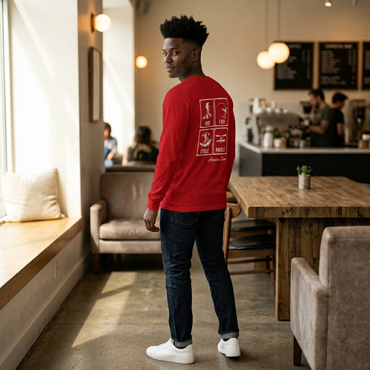 Adventure Series Long Sleeve Tee — Hike • Fish • Cycle • Paddle