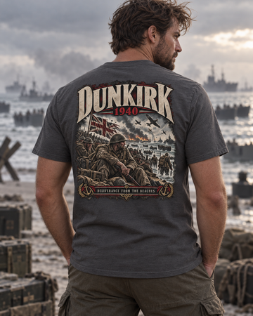 Dunkirk 1940 WW2 Operation Dynamo history T-shirt graphic design