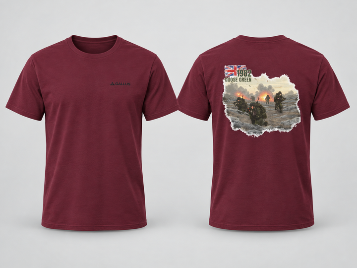 Goose Green 28–29 May 1982 T-Shirt historical T-shirt design by S&amp;W Gallus