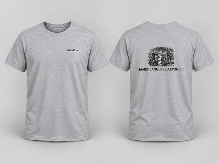 James Langley Dalton VC T-Shirt historical T-shirt design by S&amp;W Gallus