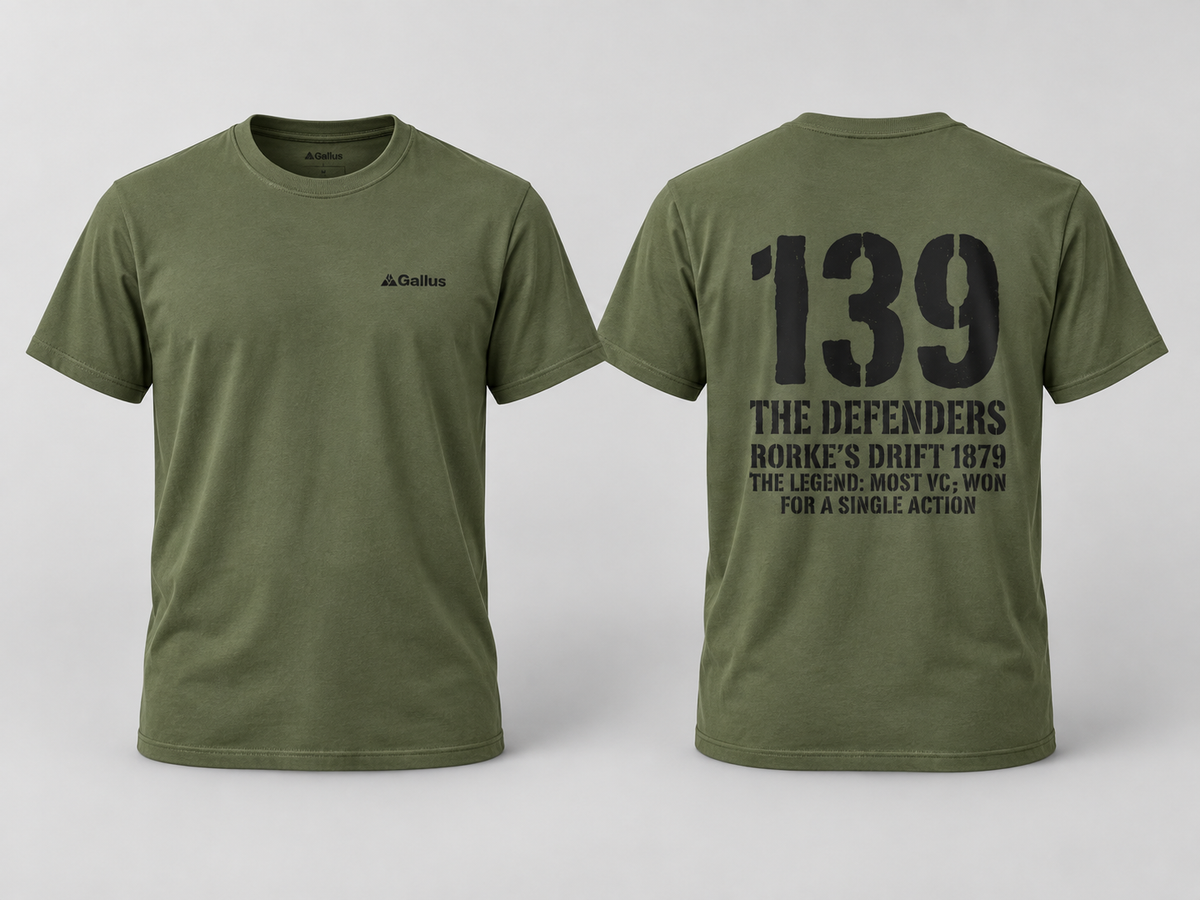 Defenders of Rorke’s Drift 1879 T-Shirt historical T-shirt design by S&W Gallus