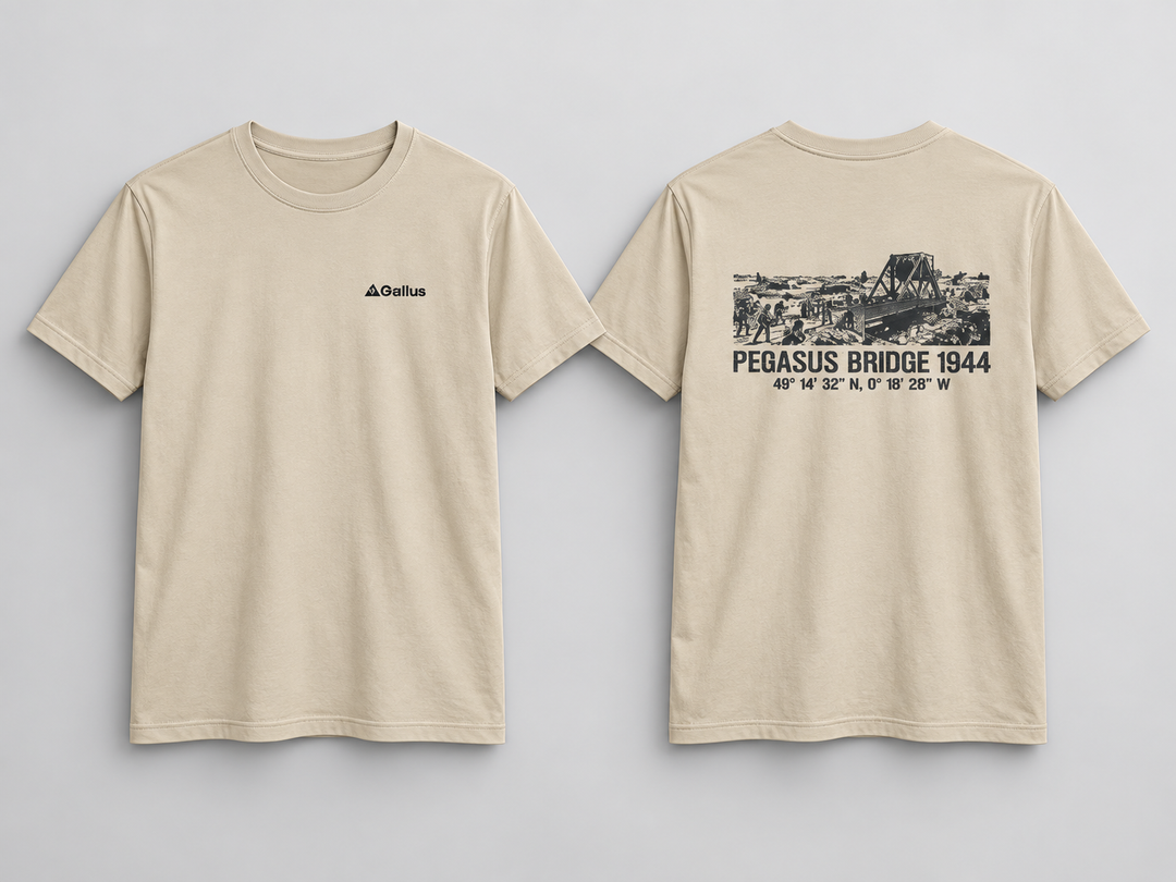 Pegasus Bridge 1944 T-Shirt historical T-shirt design by S&amp;W Gallus