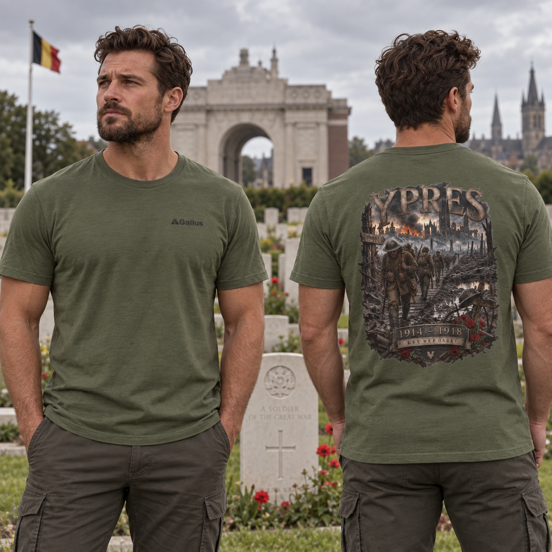 Ypres World War I Memorial Tee — 1914–1918 Tribute T-Shirt