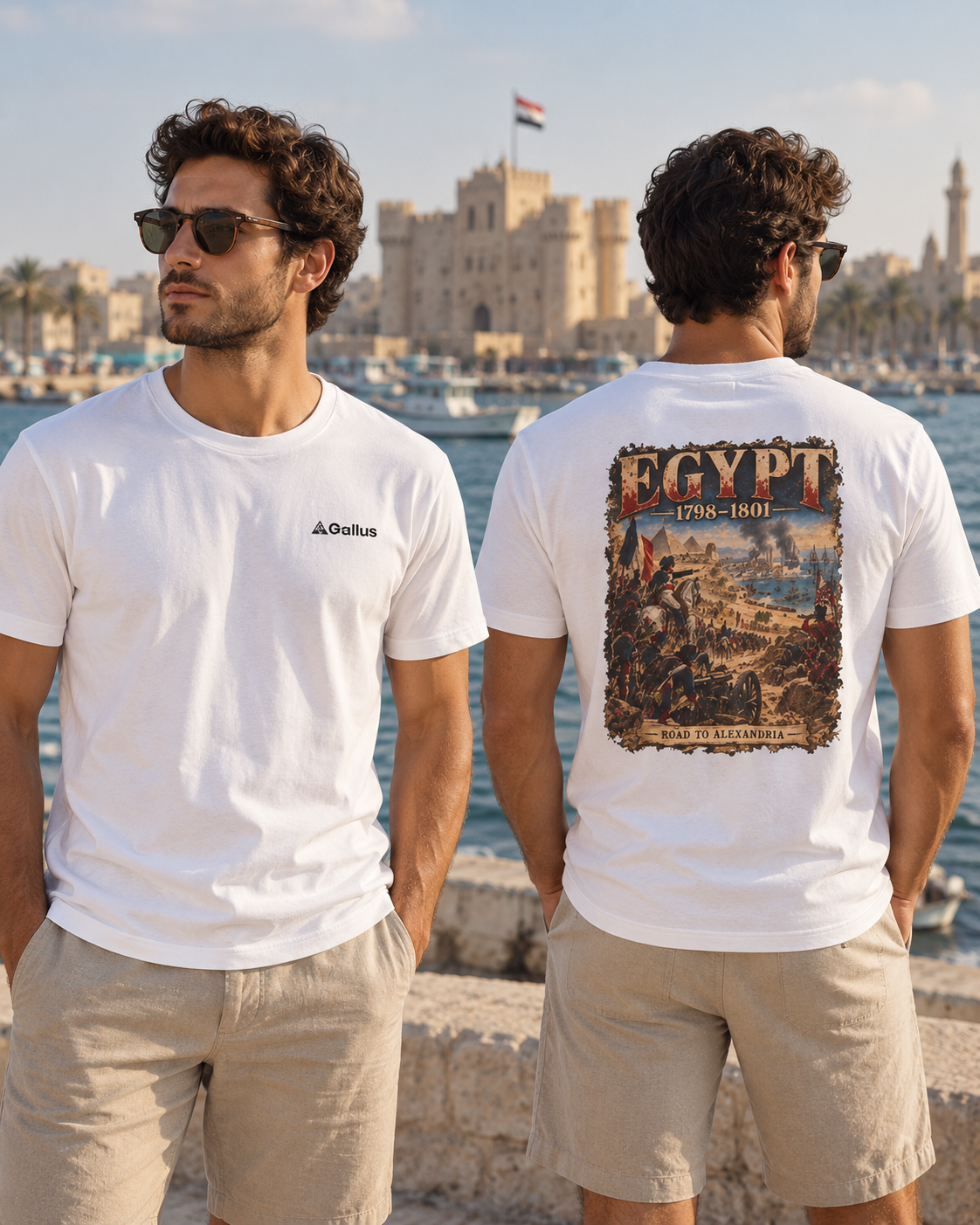 Egypt 1798–1801 Vintage Campaign Tee — Road to Alexandria Historical Graphic T-Shirt