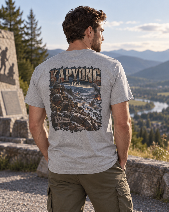 Kapyong 1951 Vintage Battle Scene Tee