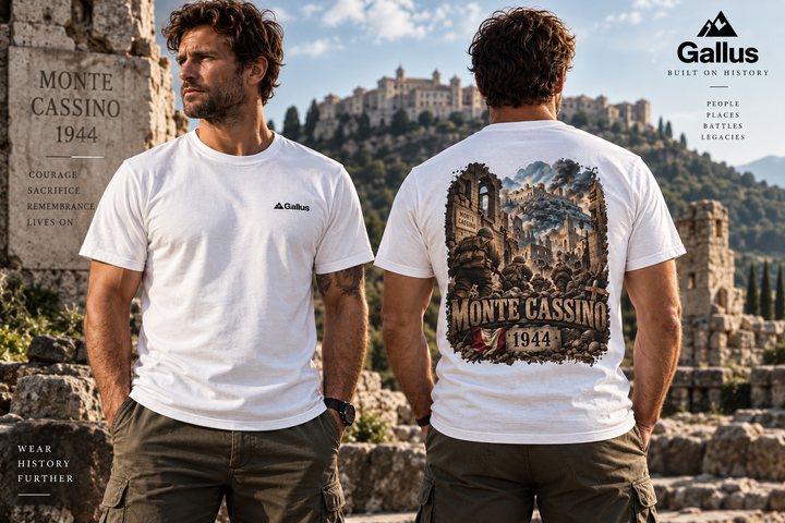 Monte Cassino 1944 Tee — WWII Memorial Graphic T-Shirt