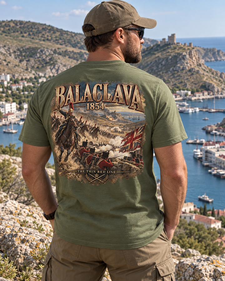Balaclava 1854 Battle Scene T-Shirt — Crimean War