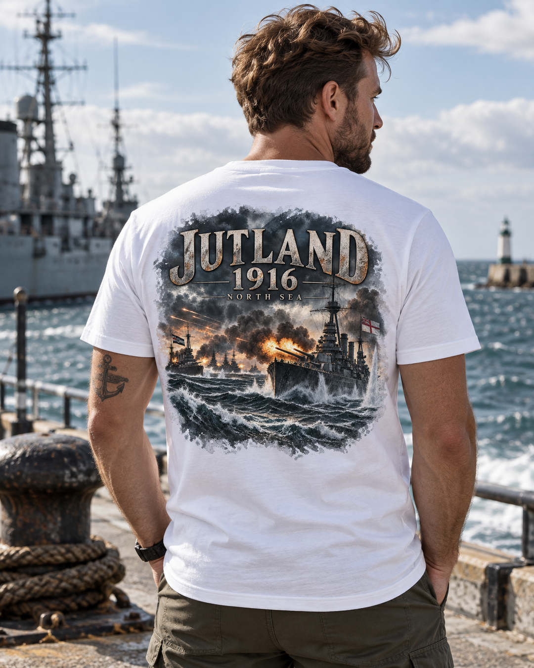 Jutland 1916 Battle Scene T-Shirt — WW1 Naval History