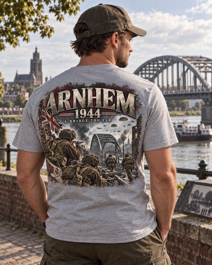 Arnhem 1944 Battle Scene T-Shirt — WW2 Market Garden