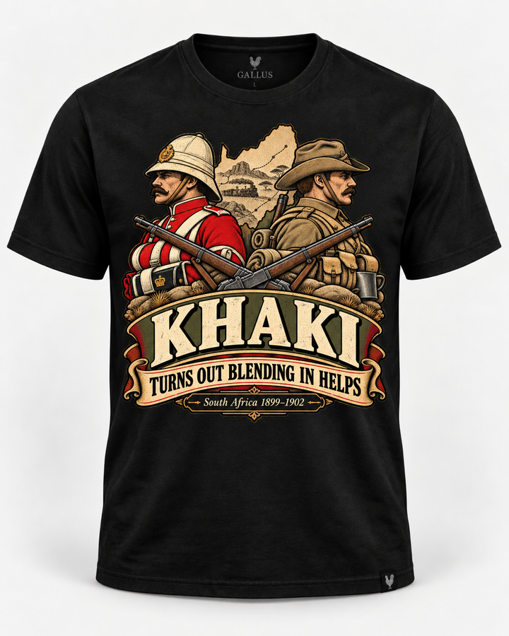 Khaki Turns Out Blending In Helps military history humour T-shirt