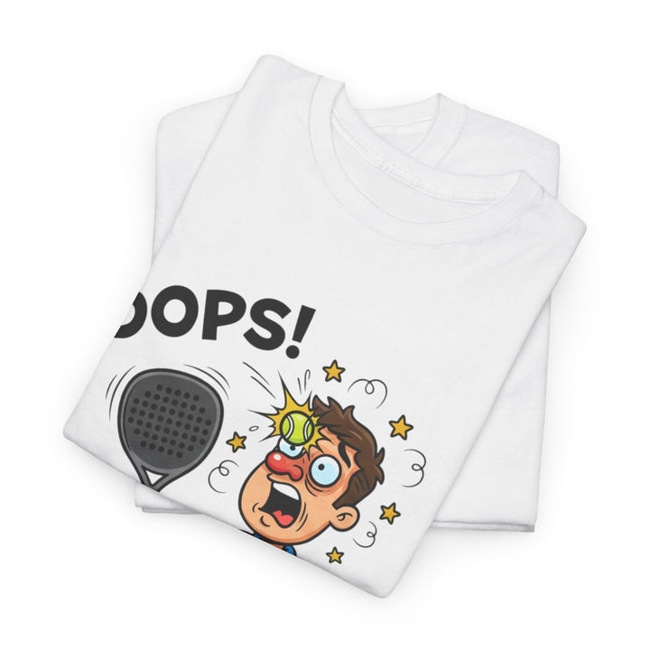 Cartoon Padel Oops! T-Shirt for Players