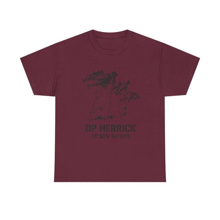 Op Herrick Lashkar Gah Coordinates T-Shirt - Helmand Province Military Graphic Tee
