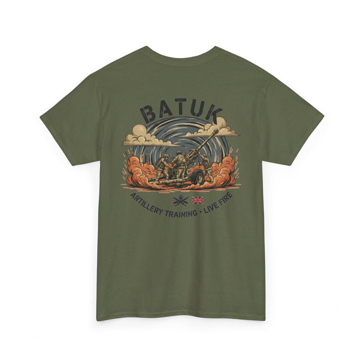 BATUK Artillery Training Tee — "Live Fire" Military Crew T-Shirt