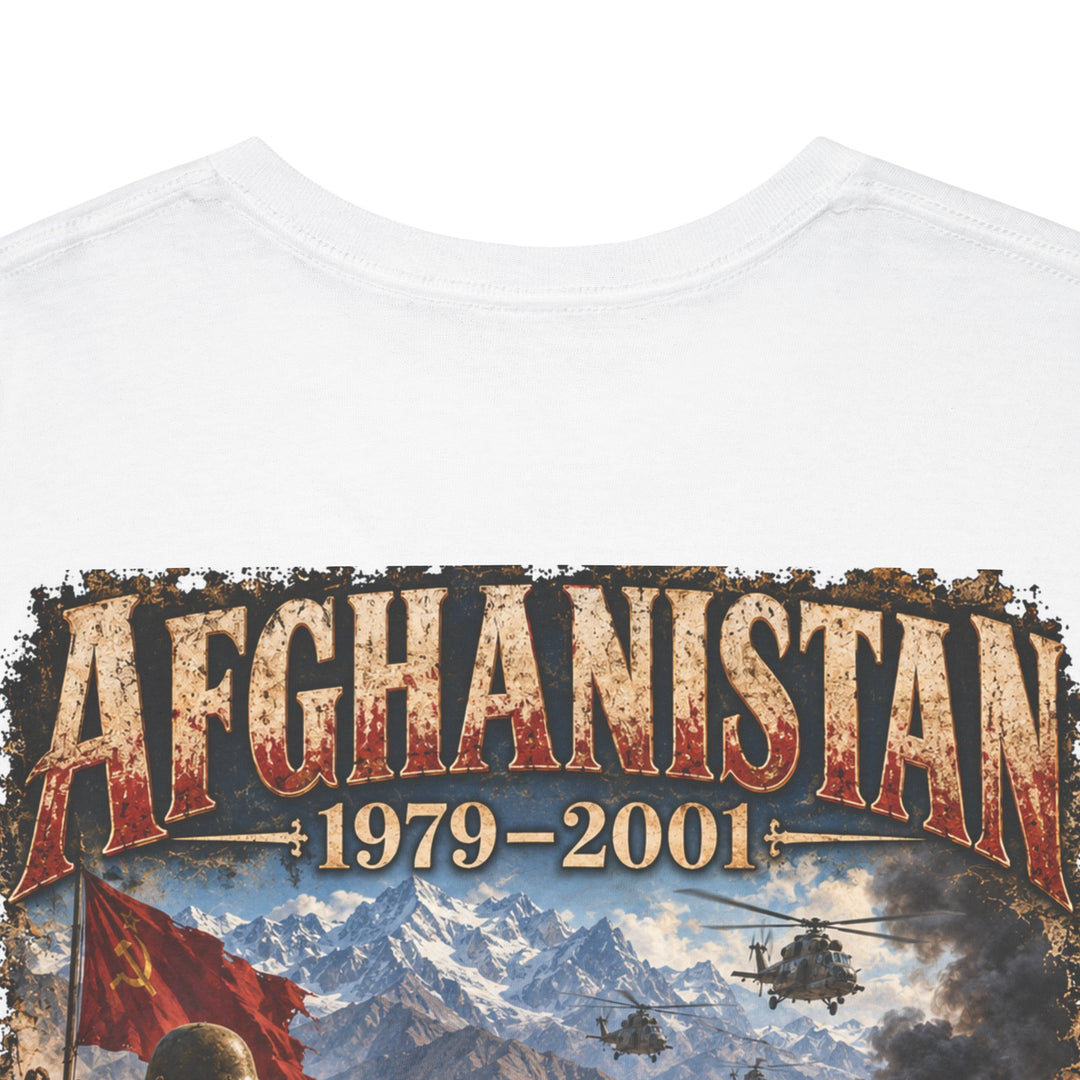 Afghanistan 1979–2001 Graphic Tee — Road to Intervention Vintage Military T-Shirt