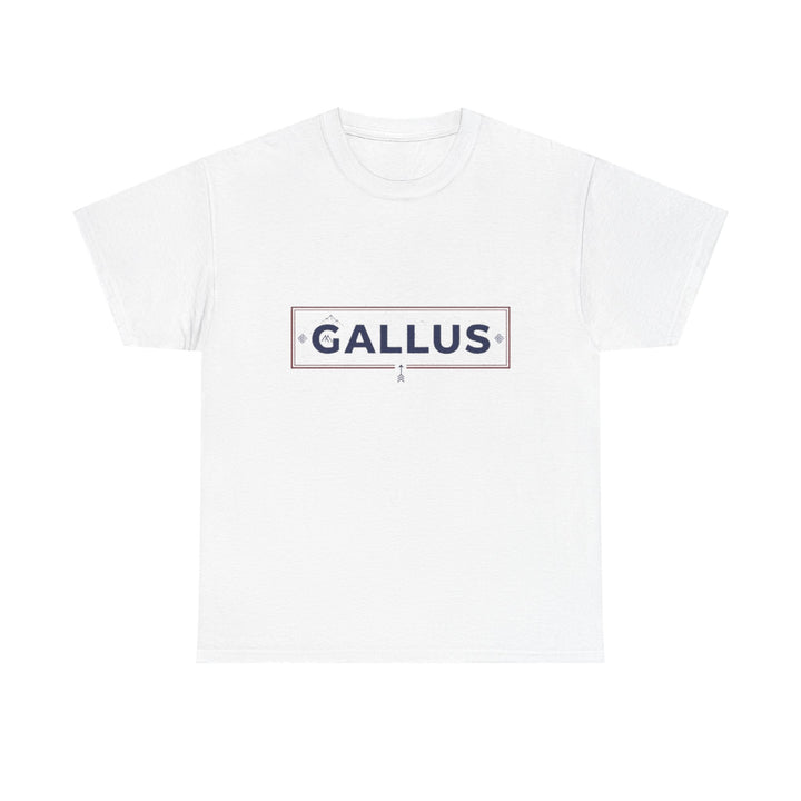 Italy Map Tee — GALLUS Logo Casual Cotton T-Shirt