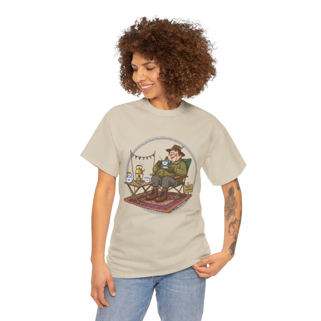 Retro Camping Grandpa Gift T-Shirt — Vintage Mountain Adventure Tee