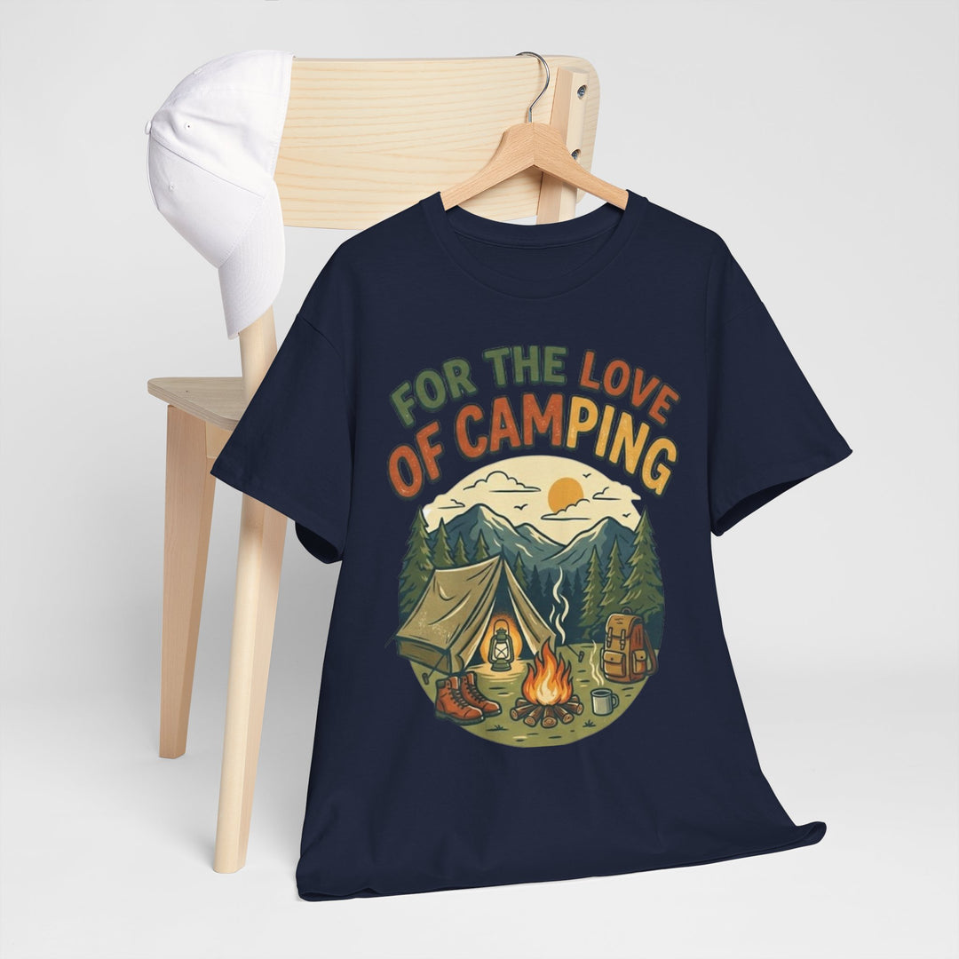 Retro Campfire Graphic T-Shirt - Vintage Style Camping Tee