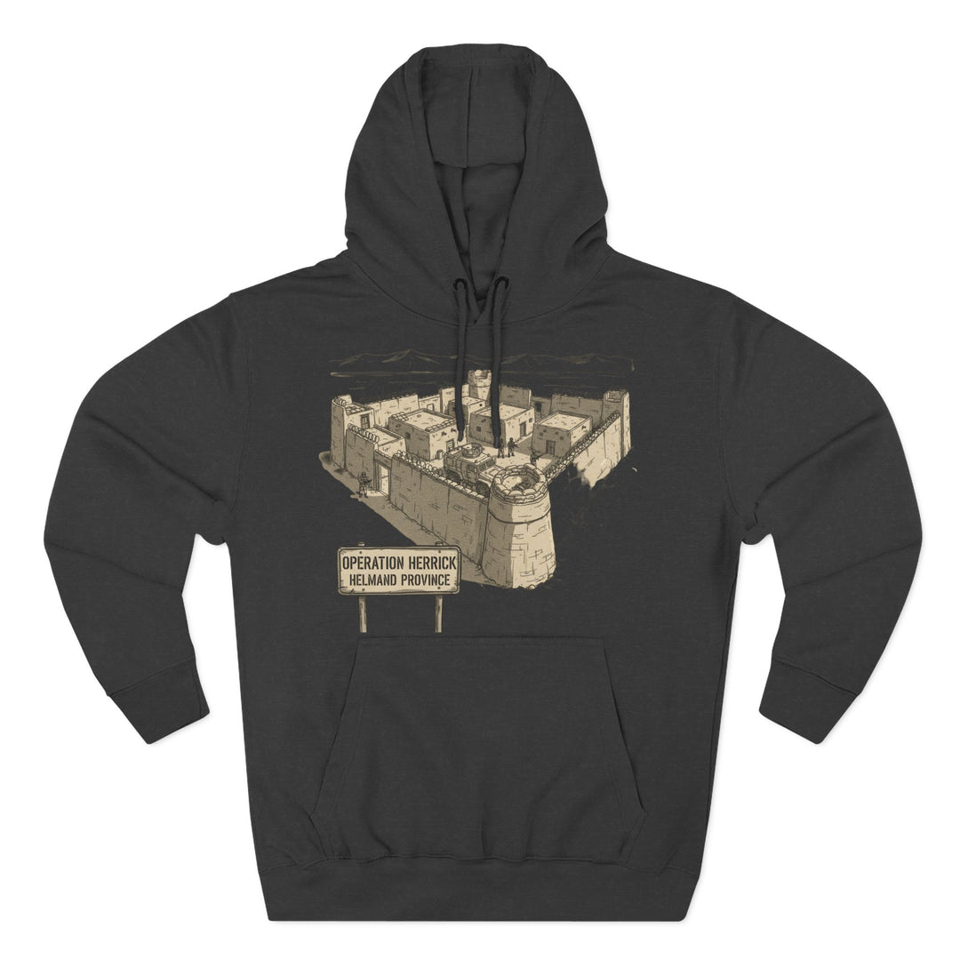 Op Herrick Compound Hoodie - Helmand Province Military Heritage Graphic