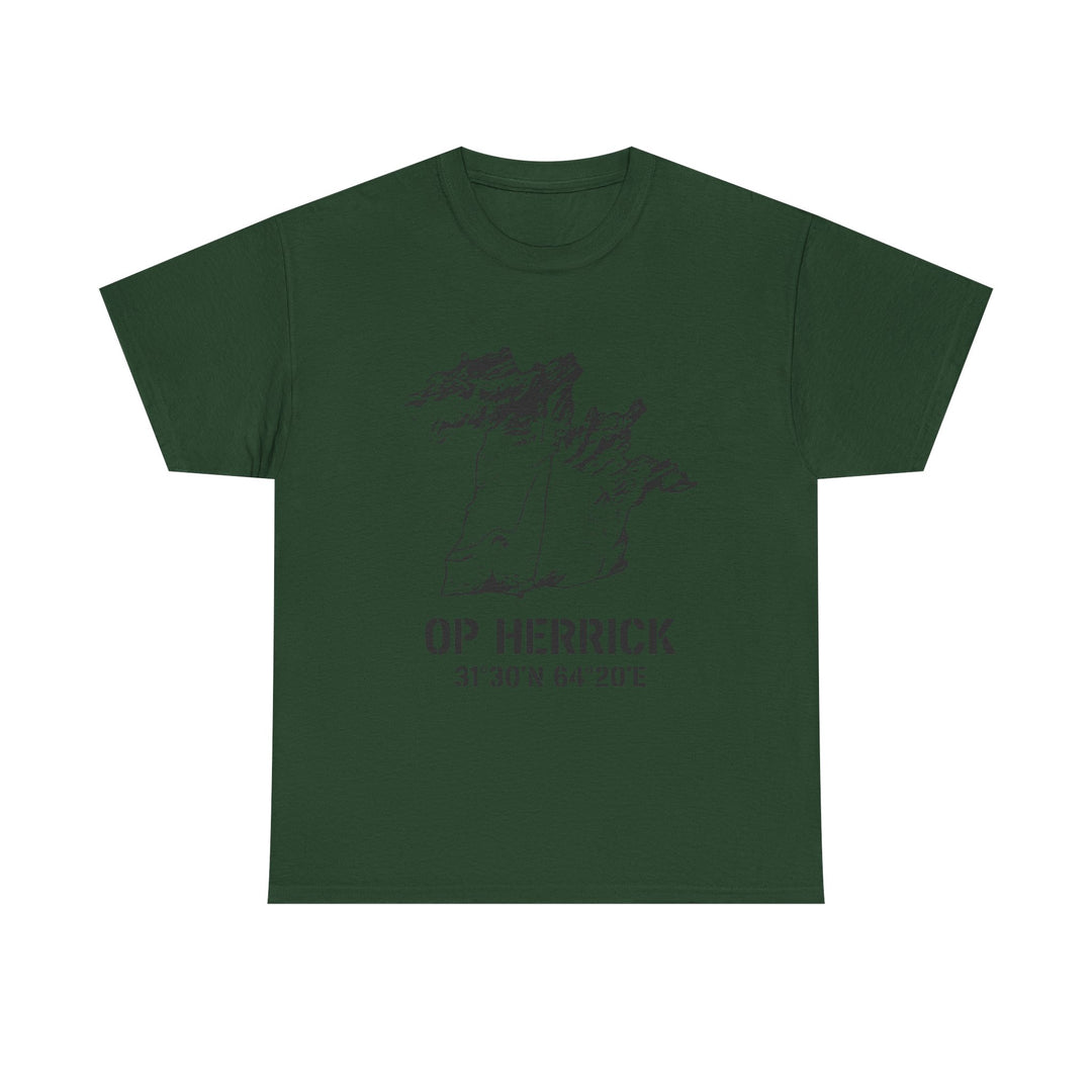 Op Herrick Lashkar Gah Coordinates T-Shirt - Helmand Province Military Graphic Tee