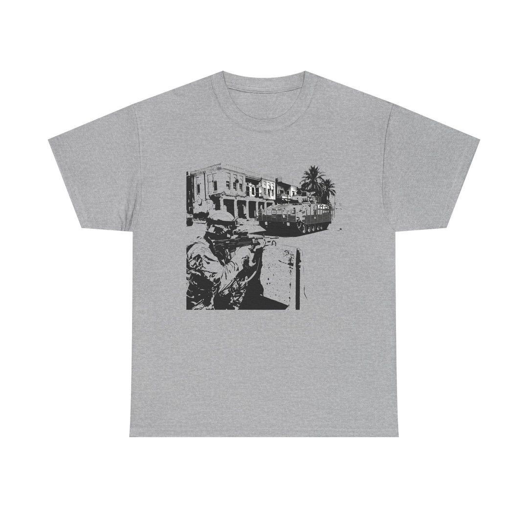 Operation TELIC Basra Iraq 2007 Graphic Tee — Military Deployment Street Scene