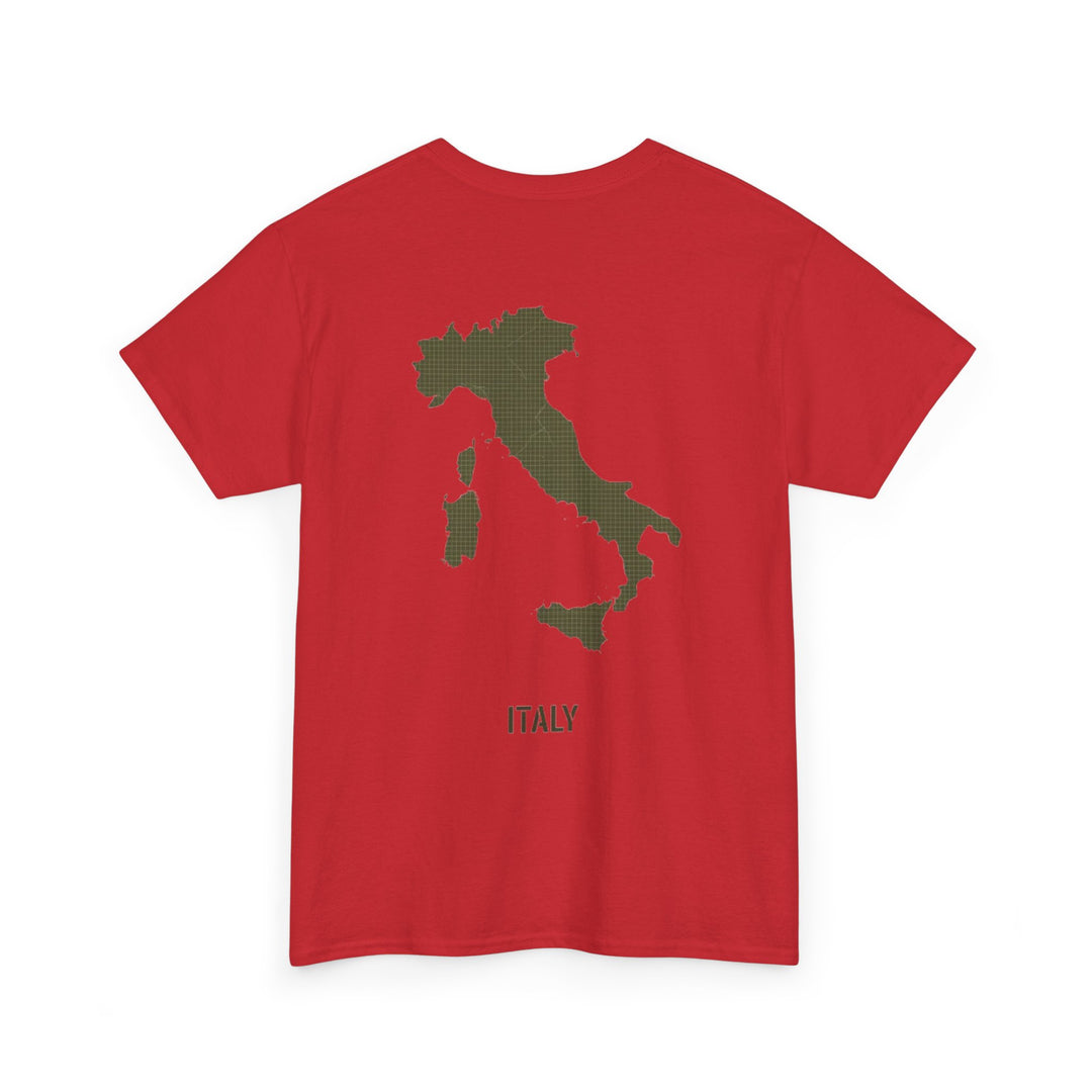Italy Map Tee — GALLUS Logo Casual Cotton T-Shirt