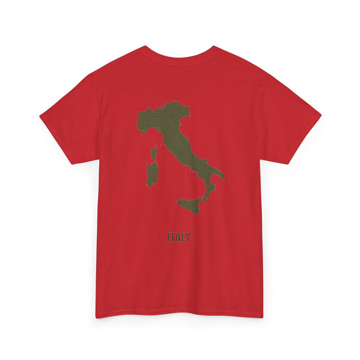 Italy Map Tee — GALLUS Logo Casual Cotton T-Shirt