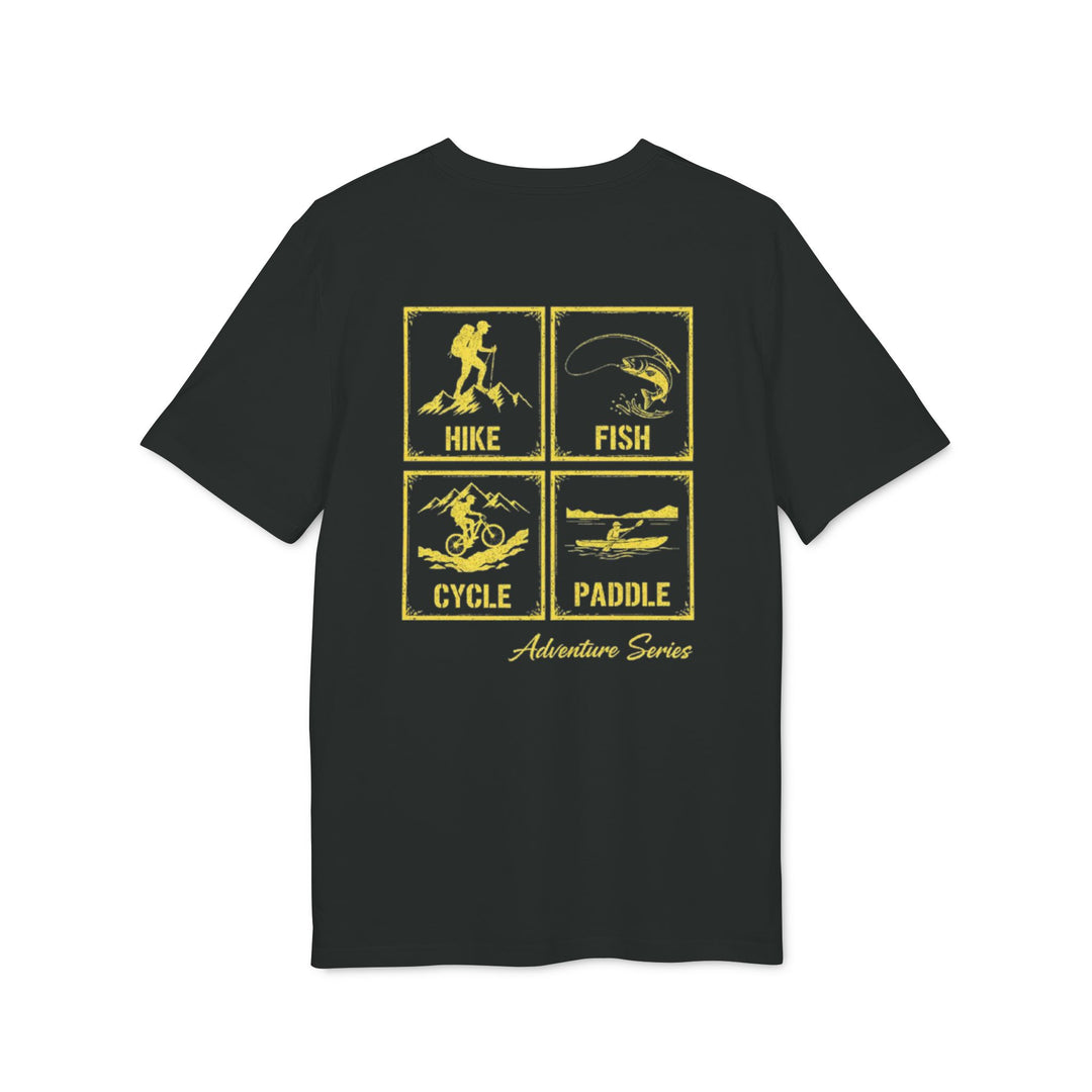 Adventure Series T-Shirt — Hike Fish Cycle Paddle Graphic