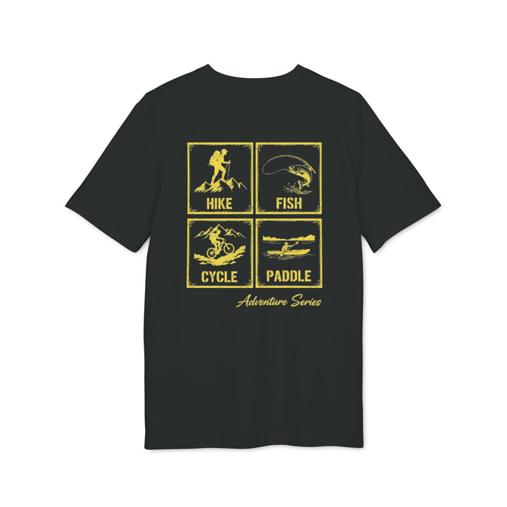 Adventure Series T-Shirt — Hike Fish Cycle Paddle Graphic