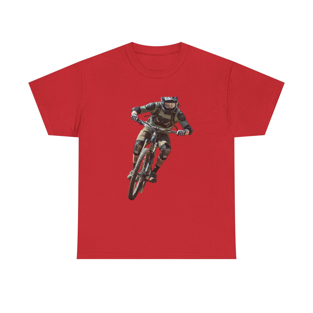 Downhill MTB Rider Graphic Tee