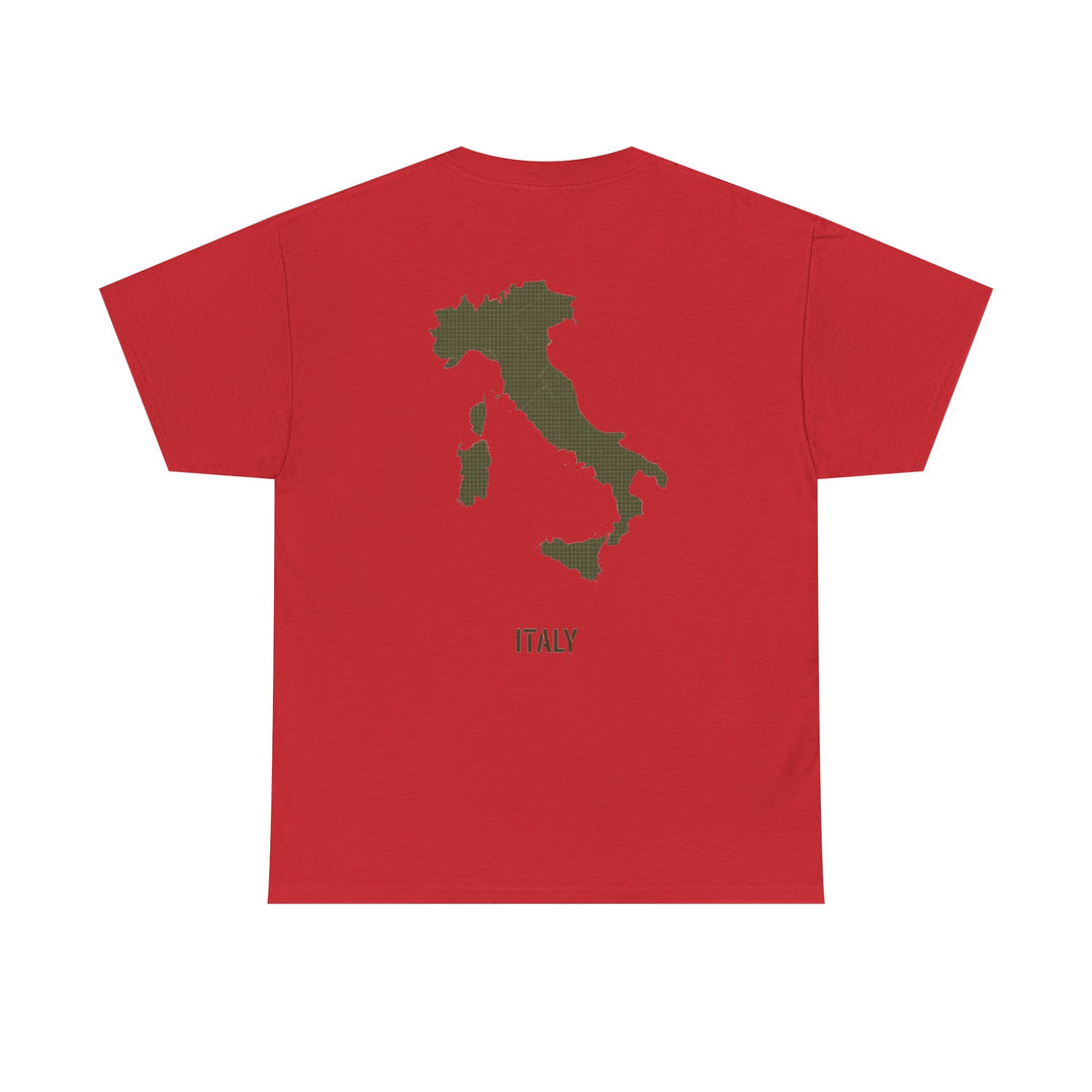 Italy Map Tee — GALLUS Logo Casual Cotton T-Shirt