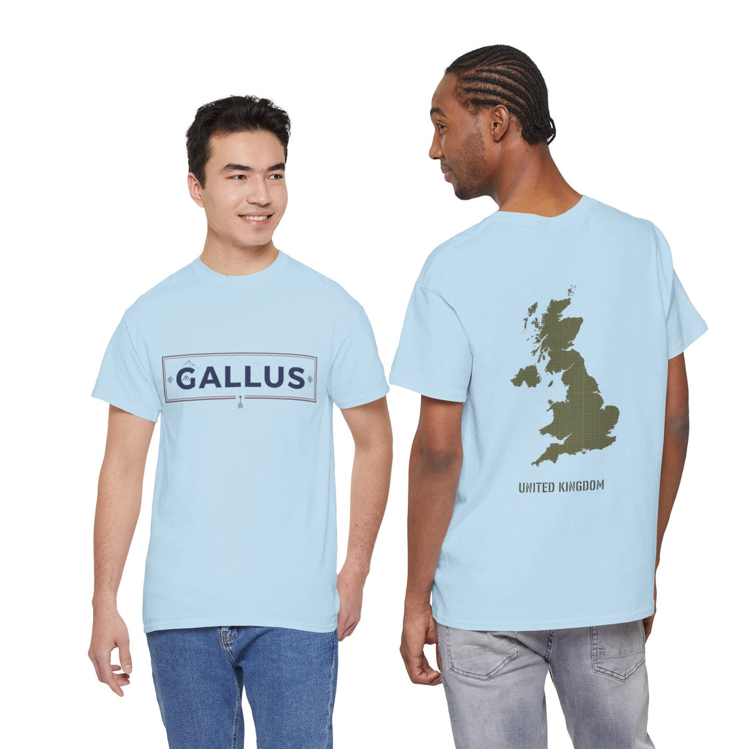 United Kingdom Map Tee — "GALLUS" Streetwear Graphic T-Shirt