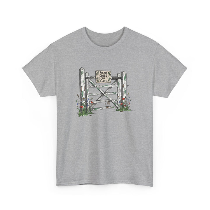 Close the Gate T-Shirt — Rural Discipline Heritage Graphic